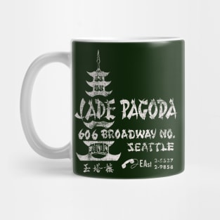 Retro Vintage Jade Pagoda Restaurant Seattle Mug